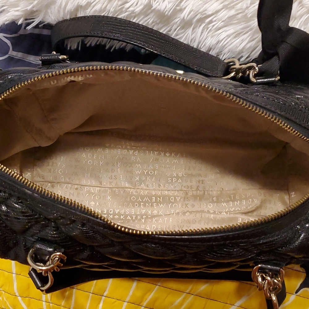 Kate Spade black quilted handbag - Picture 6 of 7